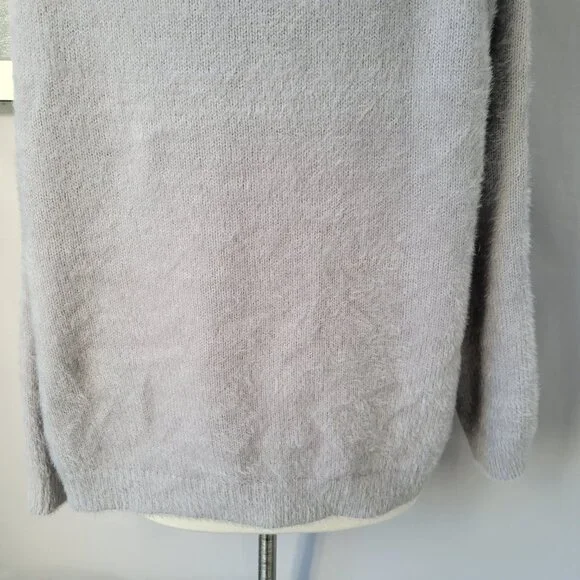 Z Supply Alexa Eyelash Pullover Sweater Gray M - Picture 11 of 14